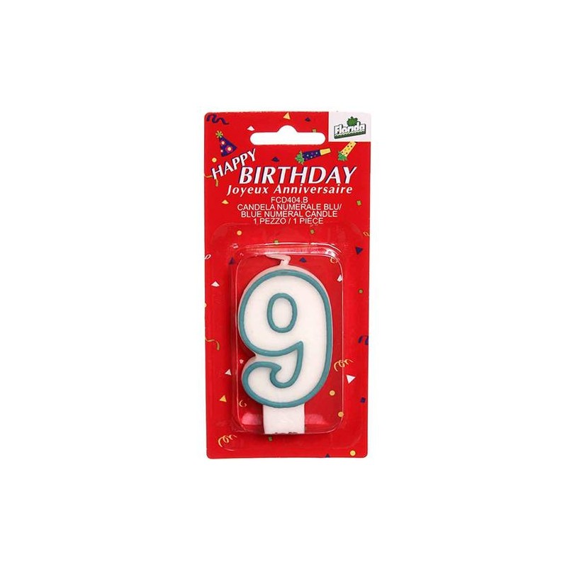 Candelina  n.9  celeste  1 pz