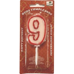 CANDELINA  N.9 ROSSA 1 PZ