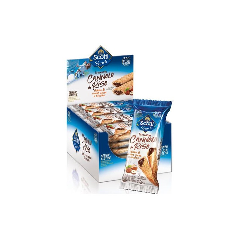 CANNOLO DI RISO CIOCCOLATO SENZA GLUTINE 24 PZ
