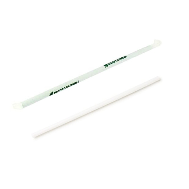 CANNUCCE  BIANCO DIRITTE  IMBUSTATE BIO ART.XFC216 21/6 CM 500 PZ