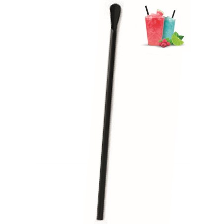 CANNUCCE  CUCCHIAIO BIO NERO CM 20/6  250 PZ