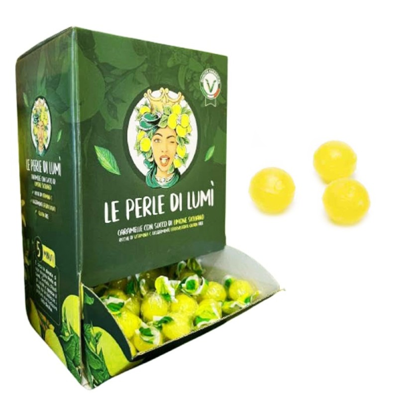 CARAMELLE MARSUPIO LE PERLE DI LUMI' LIMONE DI SICILIA 1,5 KG 1 PZ