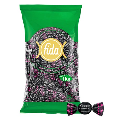 CARAMELLE SFUSE GOCCE DI LIQUIRIZIA KG 1