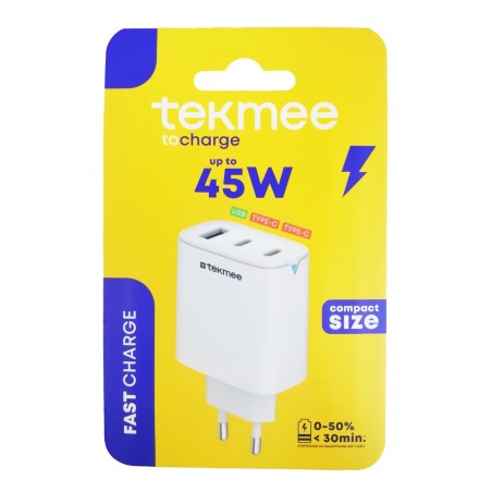 Caricatore 3 porte 45 W usb/type c art.40430337 1 pz