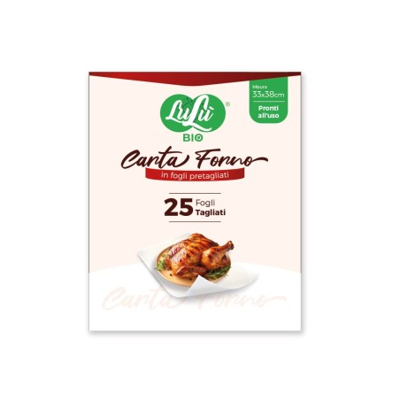 CARTA FORNO A FOGLI PIEGATI  33X38 25 FG   1 PZ