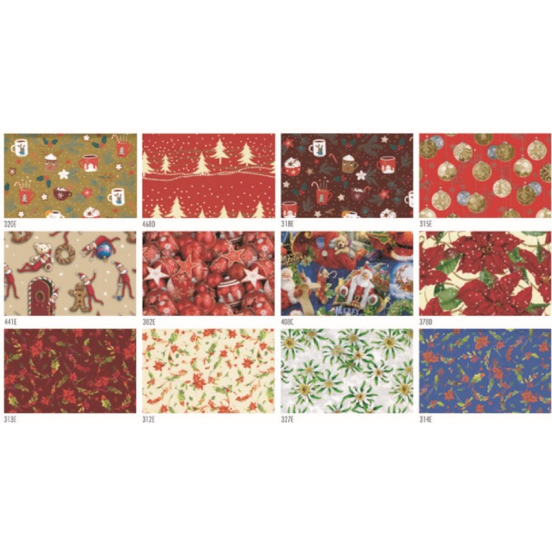 Carta regalo natale art.r4410 10 fogli 1 pz