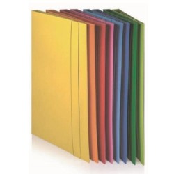 CARTELLINE 3 LEMBI C/ELASTICO  ASS.25X35 ART.1970/AS  10 PZ