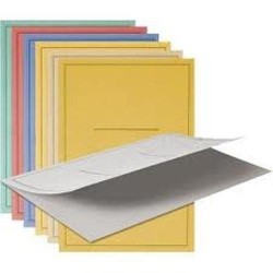 CARTELLINE CARTA CON STAMPA PANNOSA SENZA LEMBI 40 GR 25X34 ASSORTITI 100 PZ
