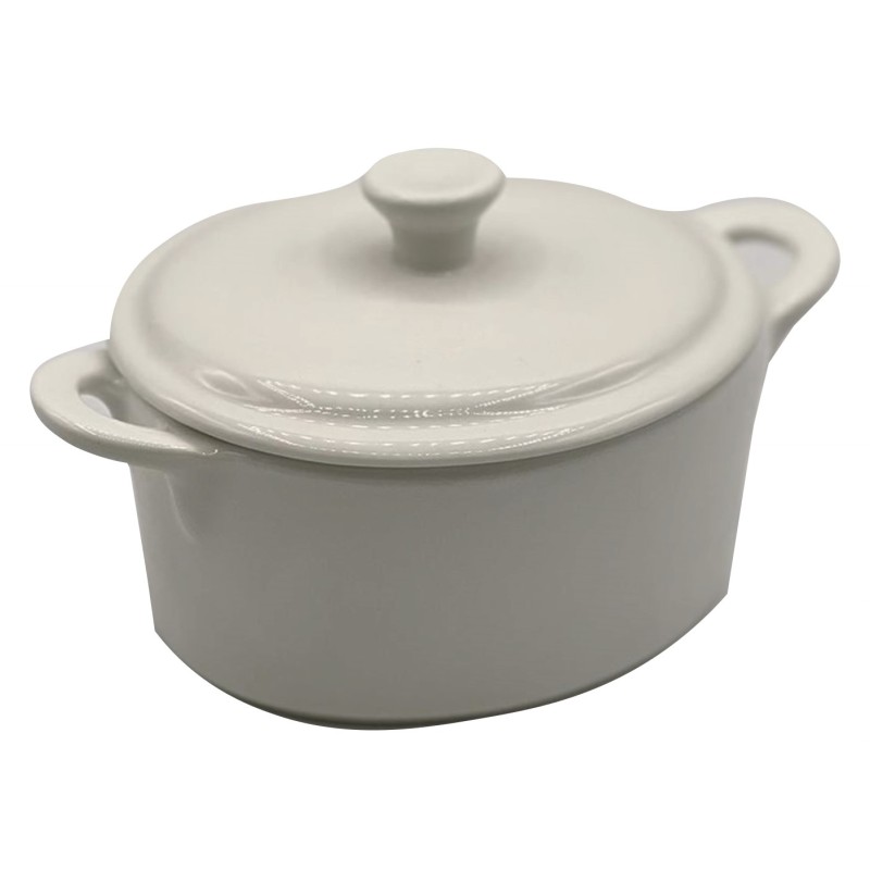CASSERUOLA CERAMICA C/COPERCHIO MIGNON 12X9X5   1 PZ