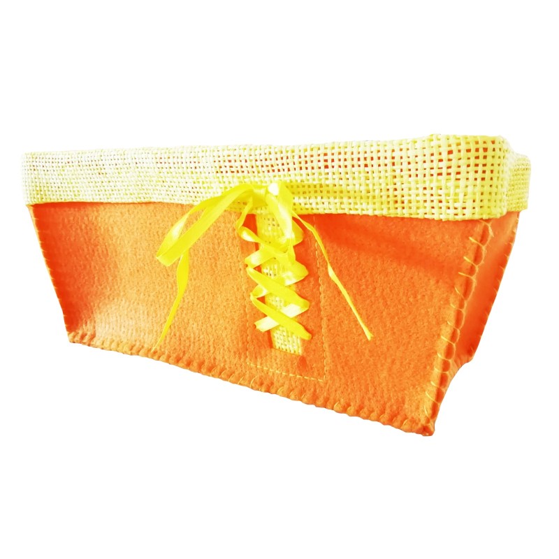 Cassetta Panno E Raso Rettangolare Arancio 29x14x12 1 Pz