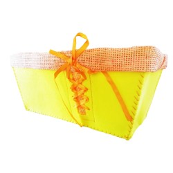 Cassetta Panno E Raso Rettangolare Giallo 29x14x12 1 Pz