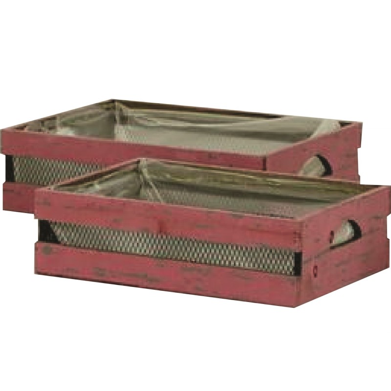 Cassetta Rettangolare Bordo' Con Rete Metallica 31x22x9 1 Pz