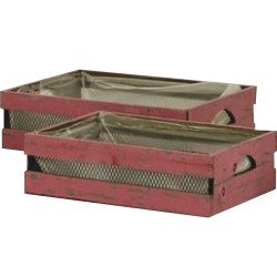 Cassetta Rettangolare Bordo' Con Rete Metallica 31x22x9 1 Pz