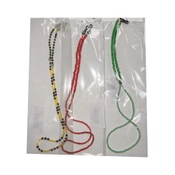 Catenella per occhiali donna perline e strass   1 pz