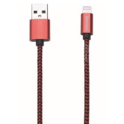 CAVO RICARICA IPHONE NYLON COLORI ASS.ART.40430068 1M 1 PZ