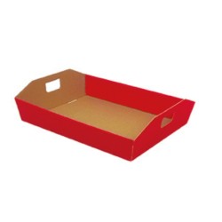 Cesto kraft rosso art.cat1510w 31x24x6 1 pz