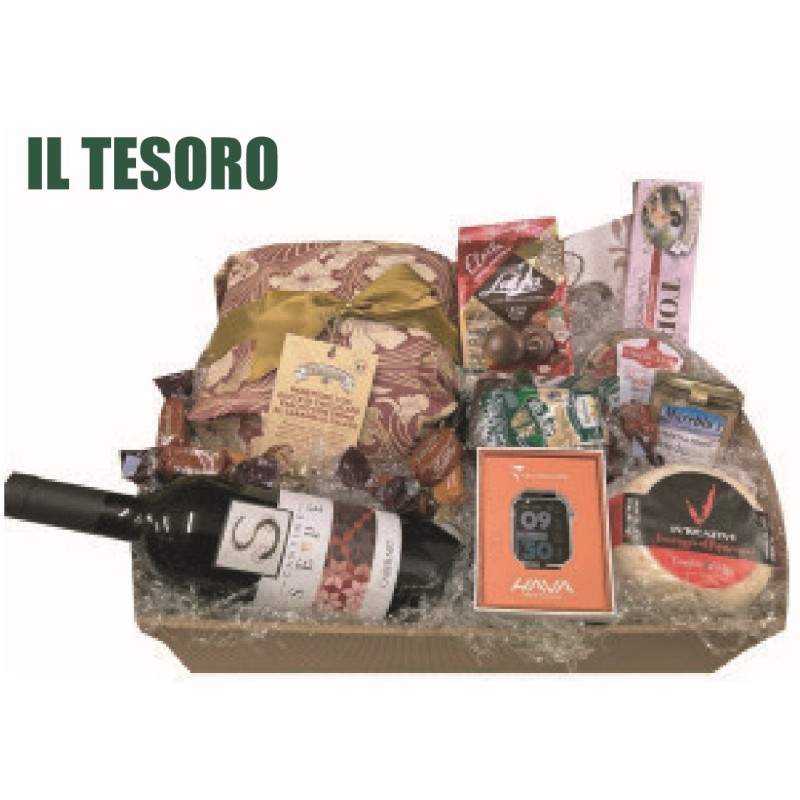 CESTO NATALIZIO "IL TESORO" DA 110 