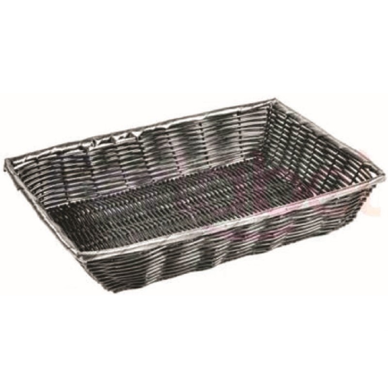 Cesto Vimini Rettangolare Marrone 38x26 1 Pz