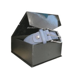 CINTURA UOMO PELLE BLU  ART.YY708  1 PZ