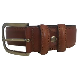 CINTURA UOMO PELLE COGNAC ART.2182 H 3CM L.100/115 1 PZ