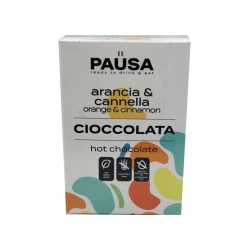 CIOCCOLATA MONODOSE  ARANCIA E CANNELLA PAUSA 750 GR  25 PZ