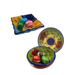 Ciotolina ceramica vietri  + dolcezze pasquali  50 gr  1 pz