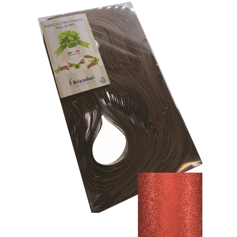 COCCARDE STRIP BRILLANTE  ART.68245 MM 30 COLORE 07 ROSSO 30 PZ