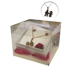 Collana con  orecchini per la mamma + 2 baci perugina  1 pz