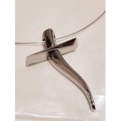 Collana uomo breil in acciaio rigida con croce 85.00  1 pz