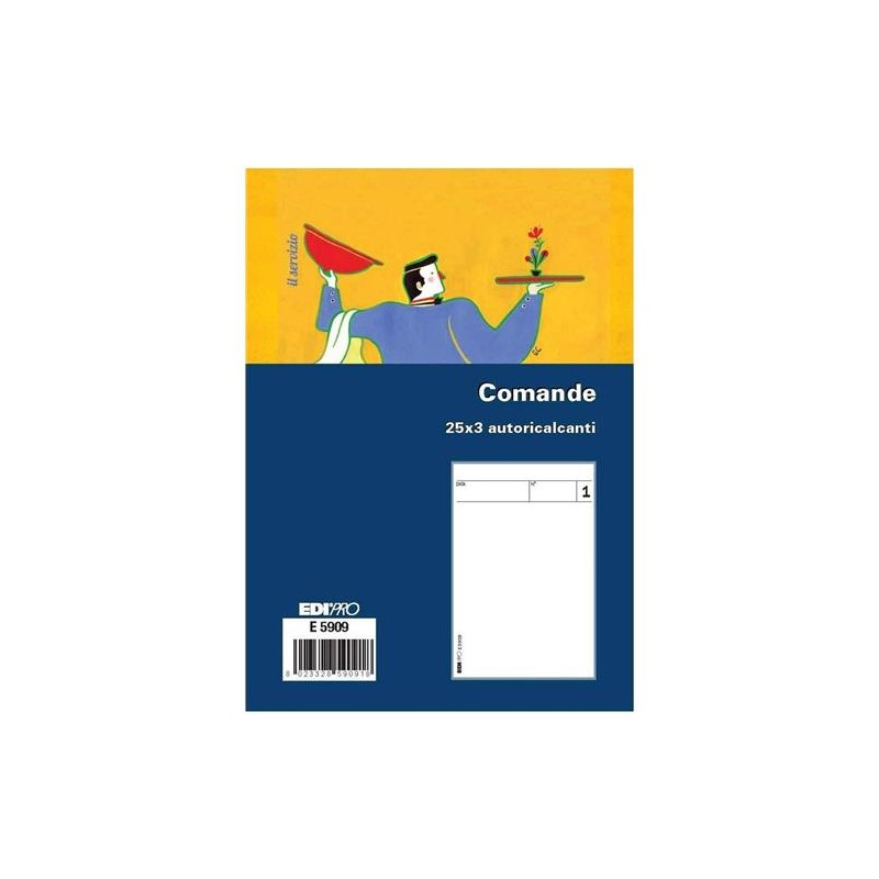 COMANDE 3 COPIE  10.5x7.5 ART.5909 10 PZ