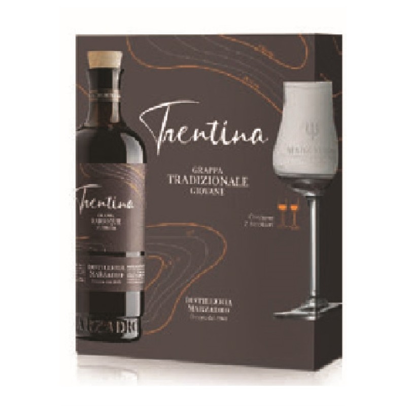 CONFEZIONE LA TRENTINA +2 BICCHIERI ART.1CM81 41% 50 CL 1 PZ