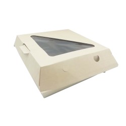 CONTENITORE  C/COPERCHIO A FINESTRA CARTA 203X203X84  ART.BPE883W  10 PZ