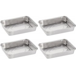 CONTENITORI IN ALLUMINIO ART.R134G/R98G 26X32X5 3260 CC  8 PORZIONI 50 PZ