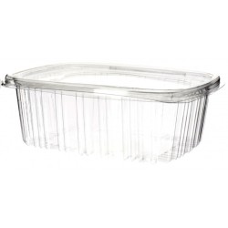 Contenitori monouso ovale paina  c/coperchio ops art.gc2000 22x19x8,5 50 pz