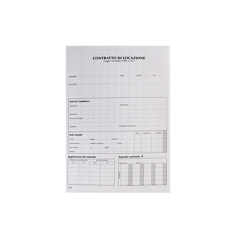 CONTRATTO DI LOCAZIONE USO ABITATIVO  ART.5513N 5 PZ