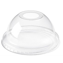 Coperchio 'dome 'c/foro per bicchiere in pet da 266-414-592 art.FK-DLKC12/20 50 pz
