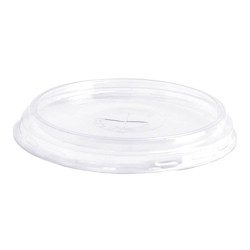 Coperchio flat in pet trasparente per bicchiere 500 ml 50 pz
