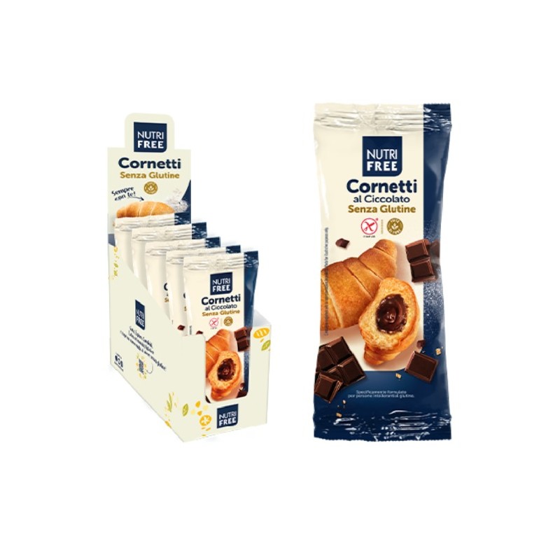 CORNETTI AL CIOCCOLATO ART.143 GR 50 X 5 PZ