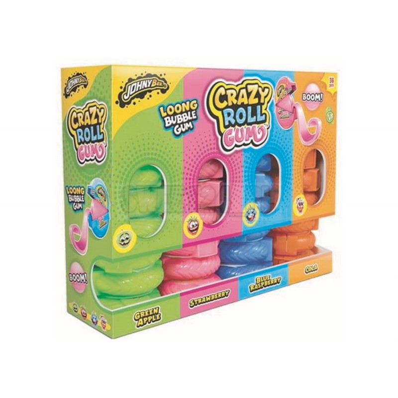 CRAZY ROLL BUBBLE GUM BOOM STAND ART.460 GR 15 X 36 PZ