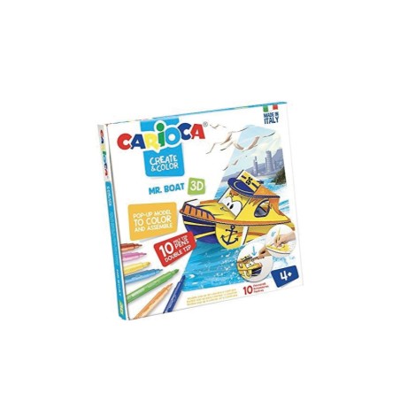CREA E COLORA 3D MR.BOAT+ 10 PENNARELLI ART.42905 1 PZ