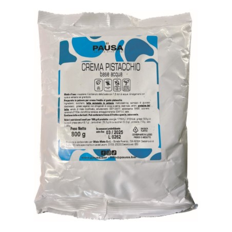 CREMA PISTACCHIO  FREDDA  BASE ACQUA PAUSA  800 GR  1 PZ