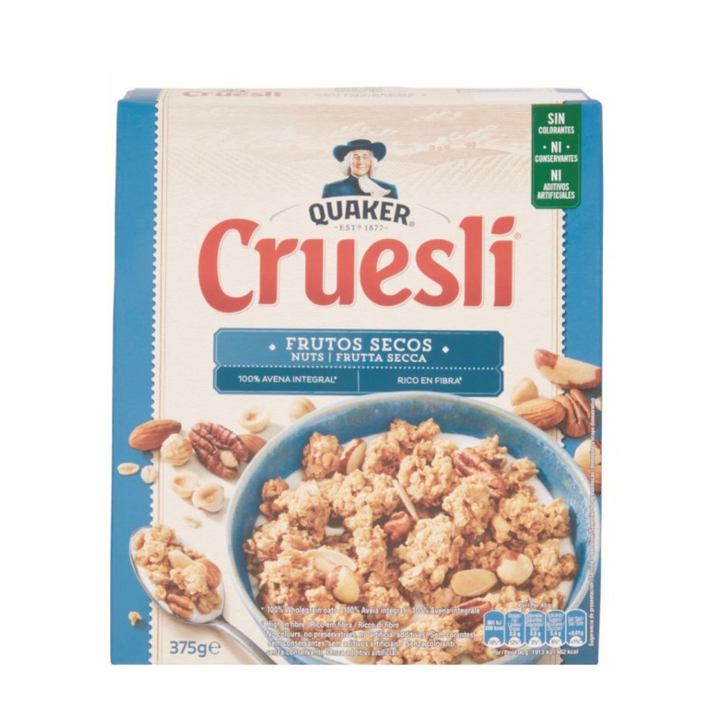 Cruesli 4 nocciole new 375 gr 12 pz art.4371