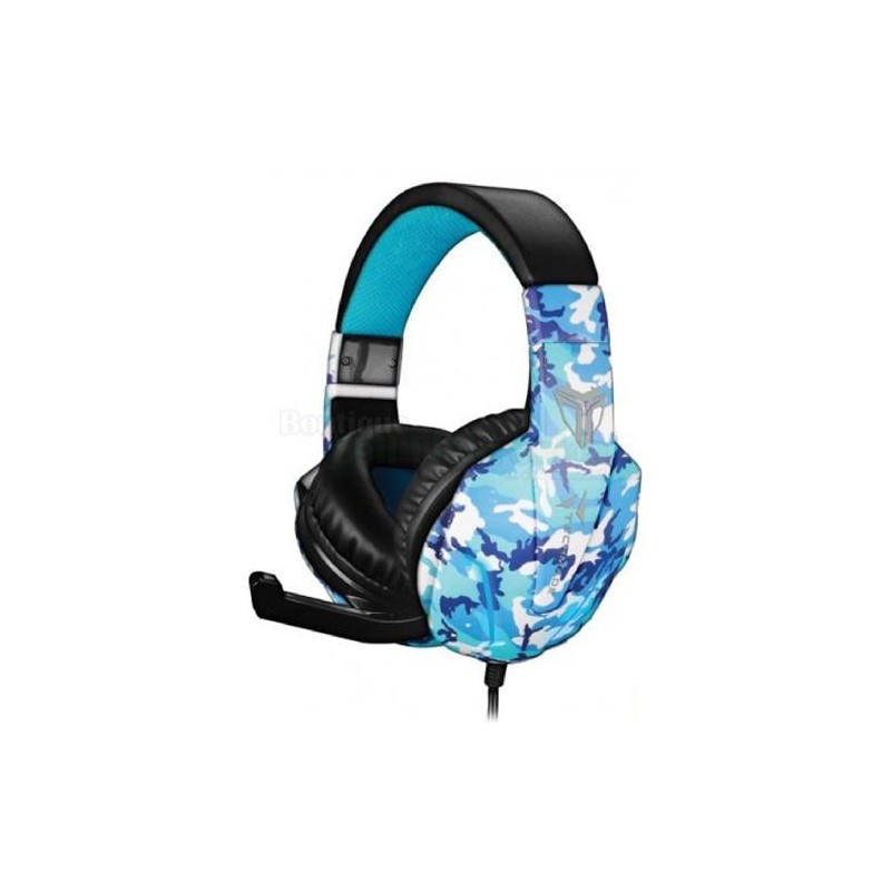 CUFFIA GAMING  CAMOUFLAGE  BLU  ART.TM-FL1 1 PZ