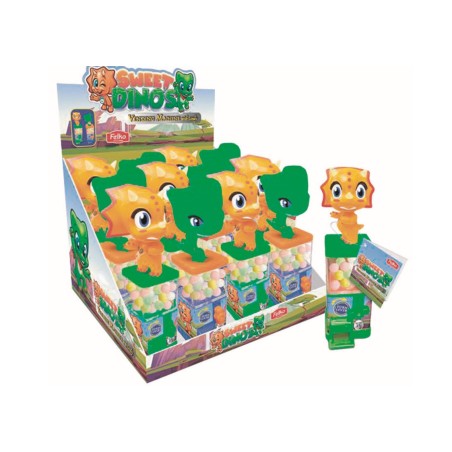 DINO MACHINE DISPENCER CON CARAMELLE   ART.340C GR 15 X12 PZ