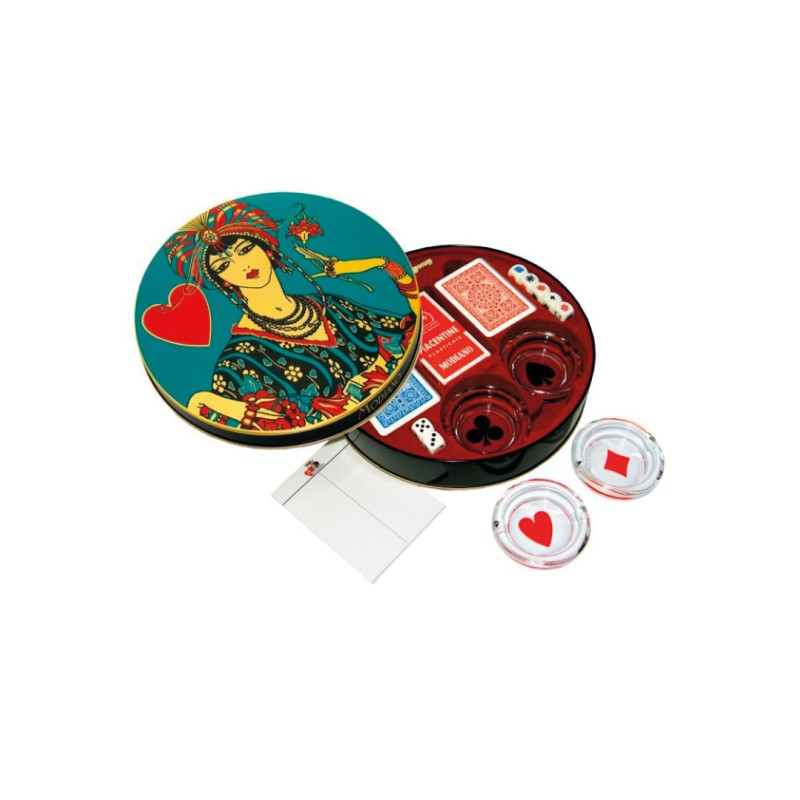 Donna di cuori in metallo 7 pz art.30671 1 pz