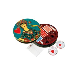 Donna di cuori in metallo 7 pz art.30671 1 pz