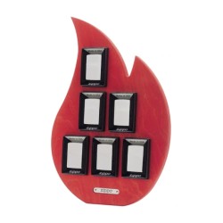 Espositore in Legno 6 Posti art.06 Flame 1 pz