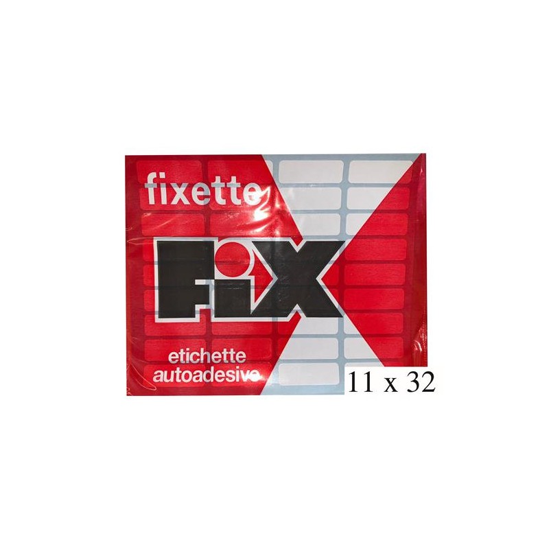 ETICHETTE ADESIVE  FIXETTE ART.112  11X32  1PZ