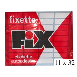 ETICHETTE ADESIVE  FIXETTE ART.112  11X32  1PZ