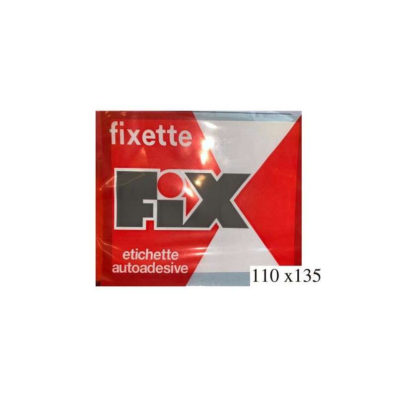 ETICHETTE ADESIVE  FIXETTE ART.180 110X135  1PZ